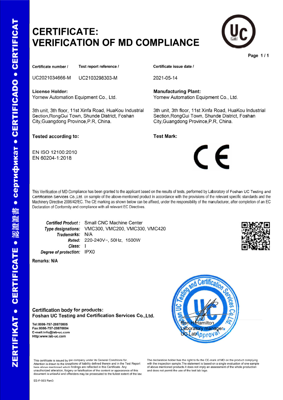 CE Certificate